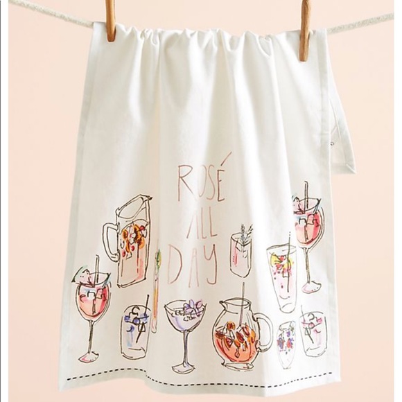 Anthropologie Other - Anthropologie Rose All Day Tea Towel